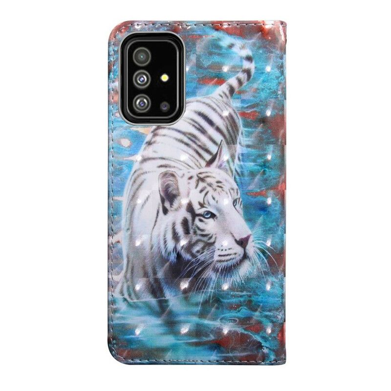 Flip Cover Samsung Galaxy A51 Tiger I Vand