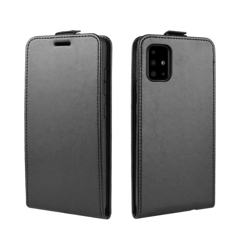 Læder Cover Samsung Galaxy A51 Flip Cover Foldbar Lædereffekt