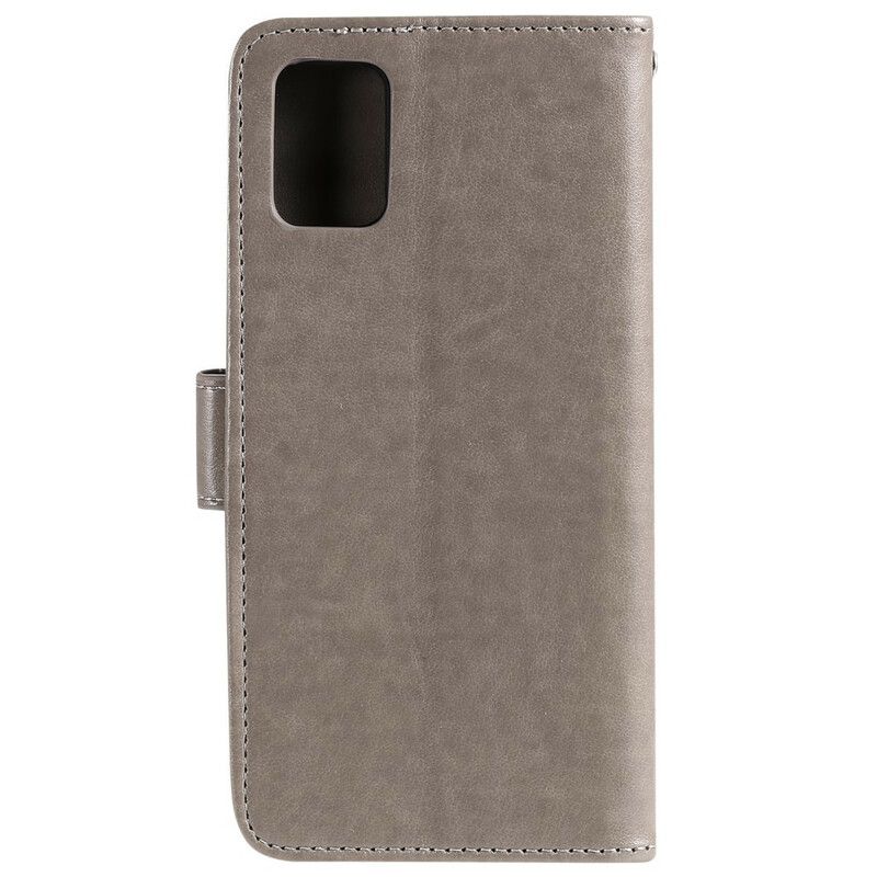 Læder Cover Samsung Galaxy A51 Med Snor Elsker Strappy Ugler