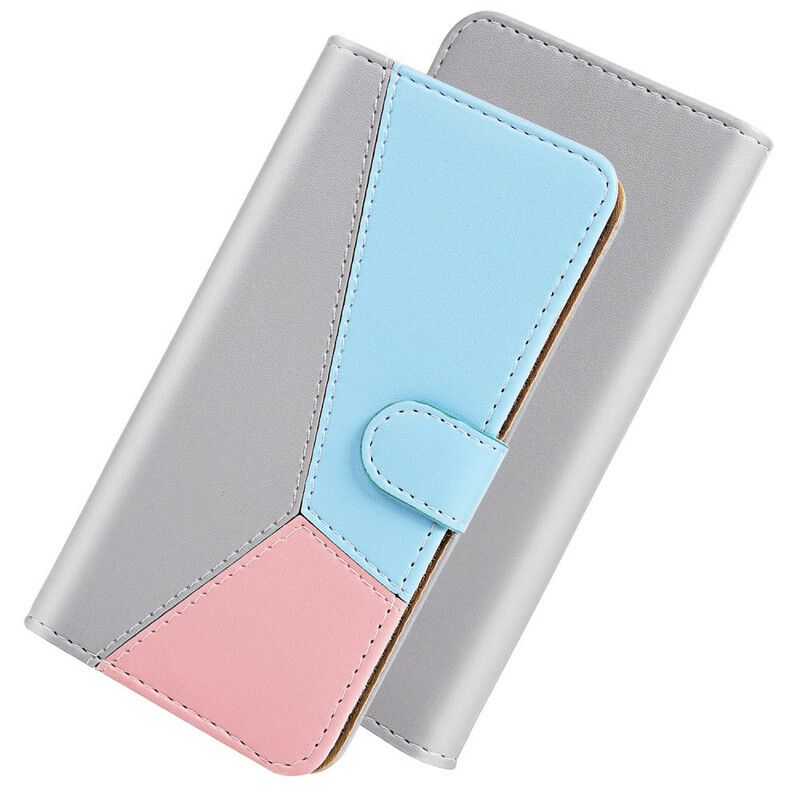 Læder Cover Samsung Galaxy A51 Tricolor Lædereffekt