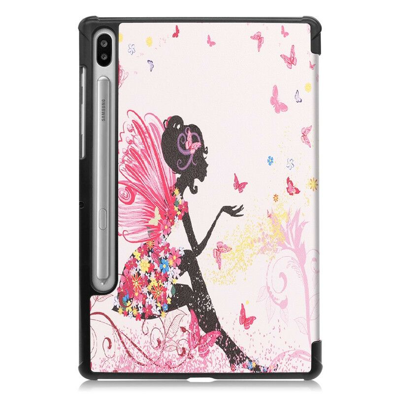 Cover Samsung Galaxy Tab S6 Floral Fairy Faux Læder