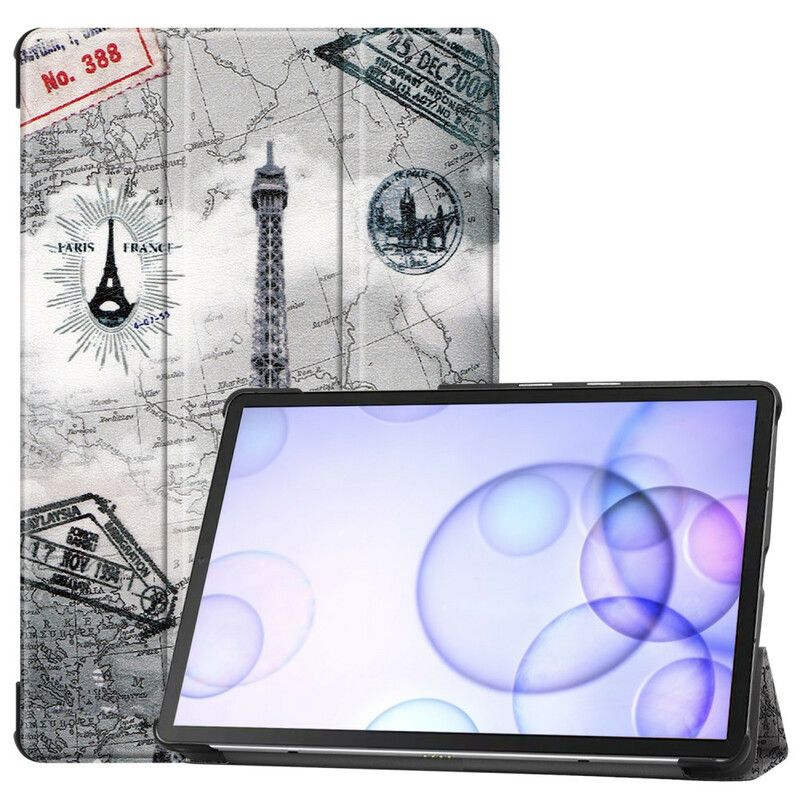 Cover Samsung Galaxy Tab S6 Retro Eiffeltårnet