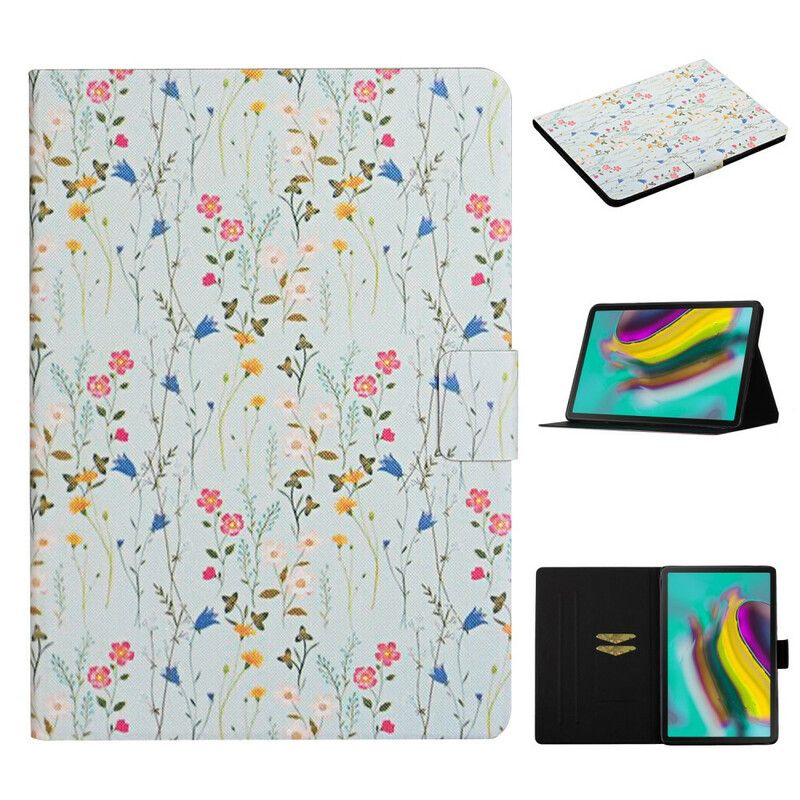 Flip Cover Samsung Galaxy Tab S6 Blomster Blomster Blomster