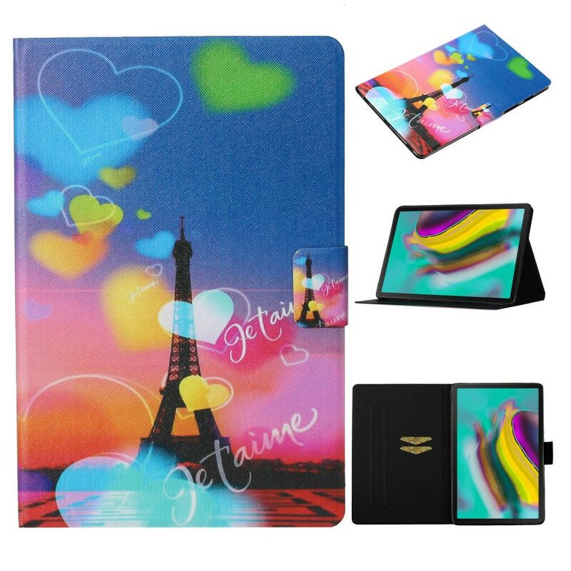 Flip Cover Samsung Galaxy Tab S6 Paris Jeg Elsker Dig