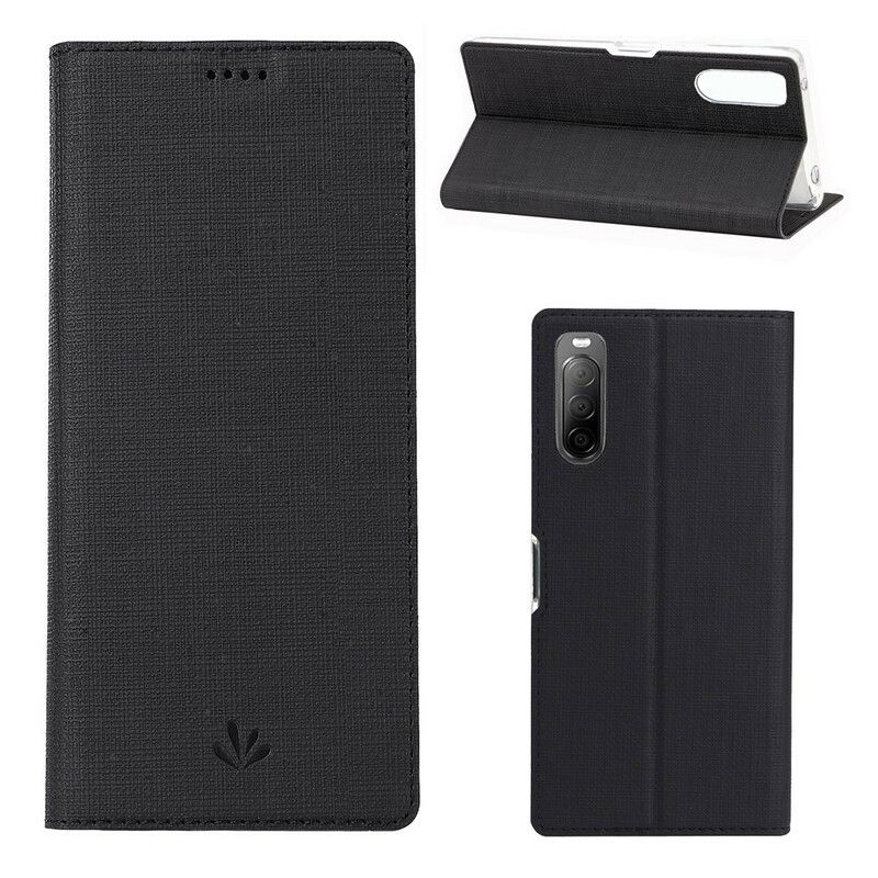 Cover Sony Xperia 10 II Flip Cover Vili Dmx Tekstureret