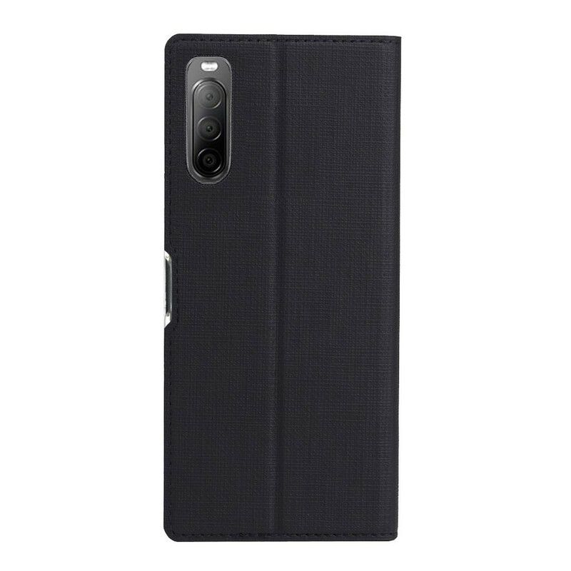 Cover Sony Xperia 10 II Flip Cover Vili Dmx Tekstureret