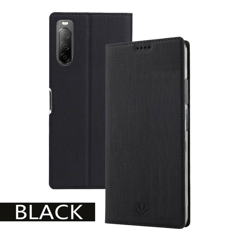 Cover Sony Xperia 10 II Flip Cover Vili Dmx Tekstureret