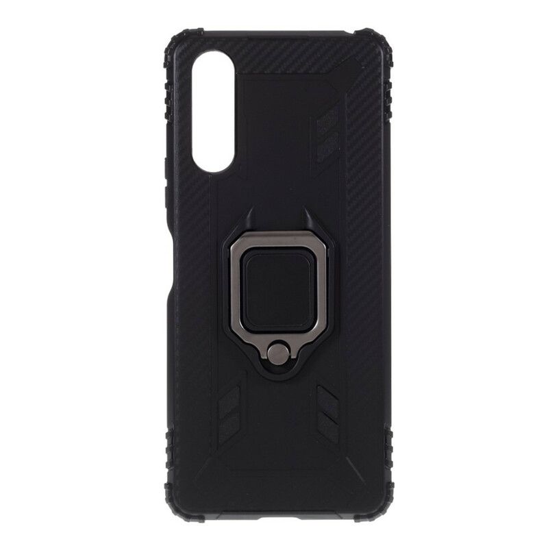 Cover Sony Xperia 10 II Ring Og Kulfiber