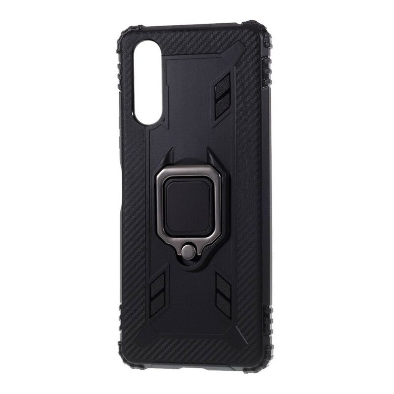 Cover Sony Xperia 10 II Ring Og Kulfiber