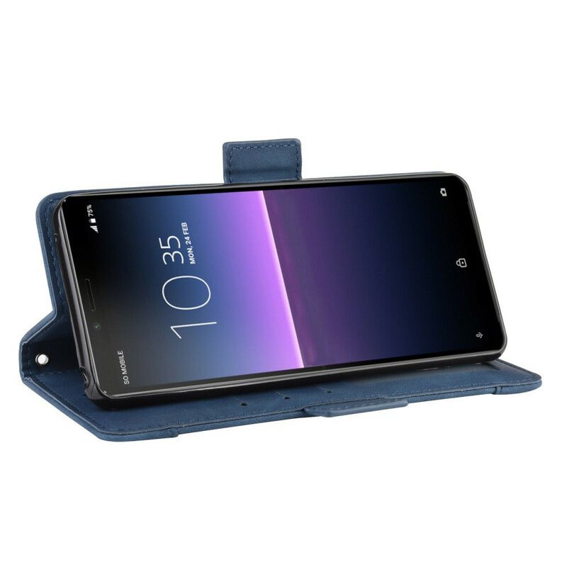 Flip Cover Sony Xperia 10 II Førsteklasses Multikort