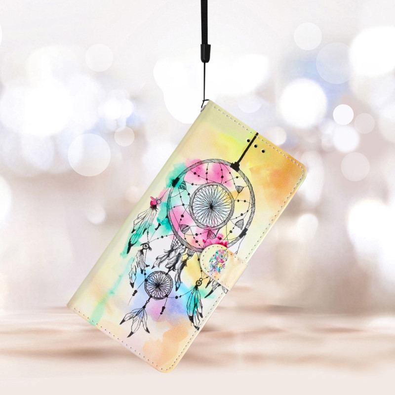 Flip Cover Google Pixel 7A Med Snor Strap Dream Catcher