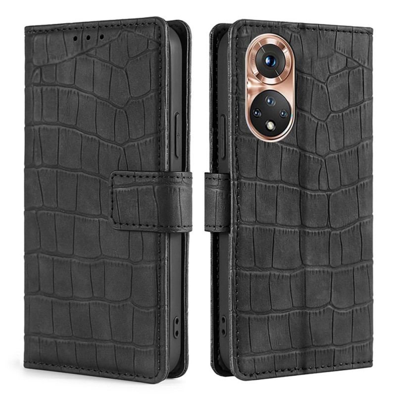 Flip Cover Honor 50 Skin-touch Krokodille