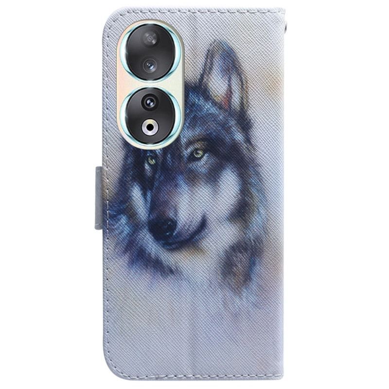 Flip Cover Honor 90 Akvarelhund