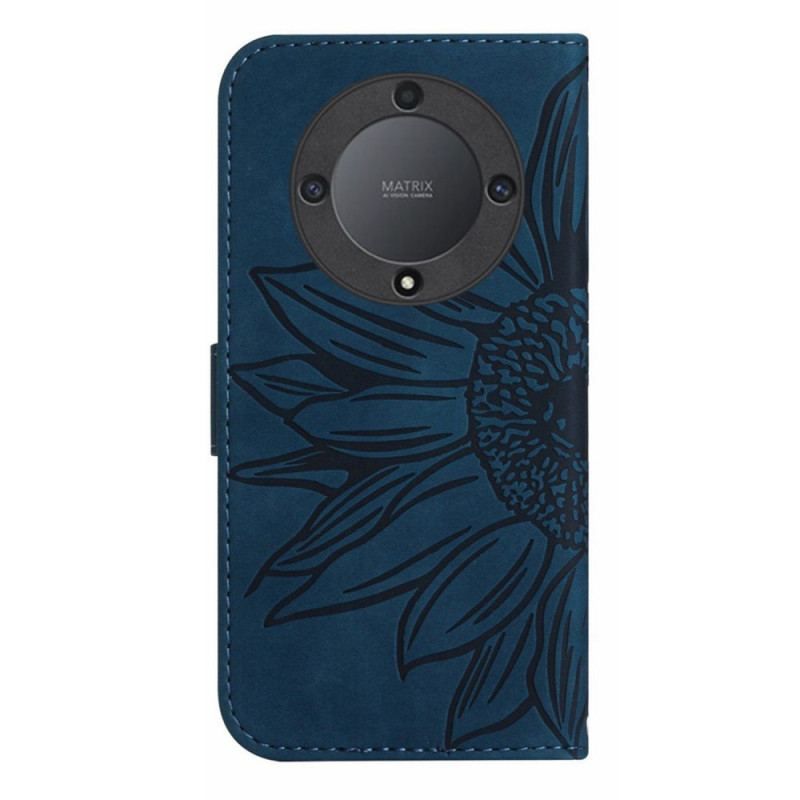 Flip Cover Honor Magic 5 Lite Blomst Med Snor