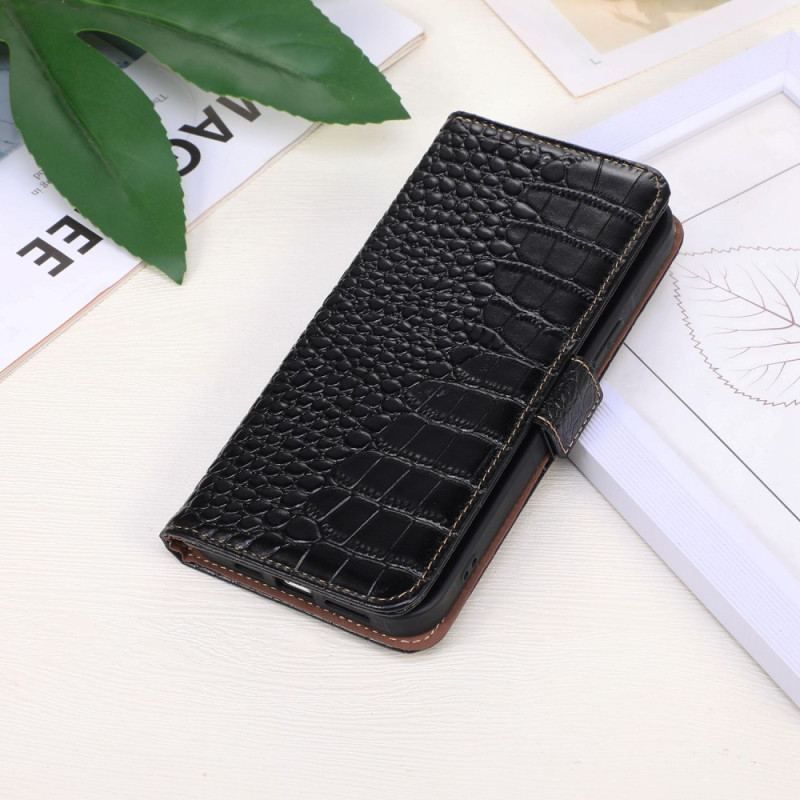 Flip Cover Honor Magic 5 Lite Crocodile Style Rfid