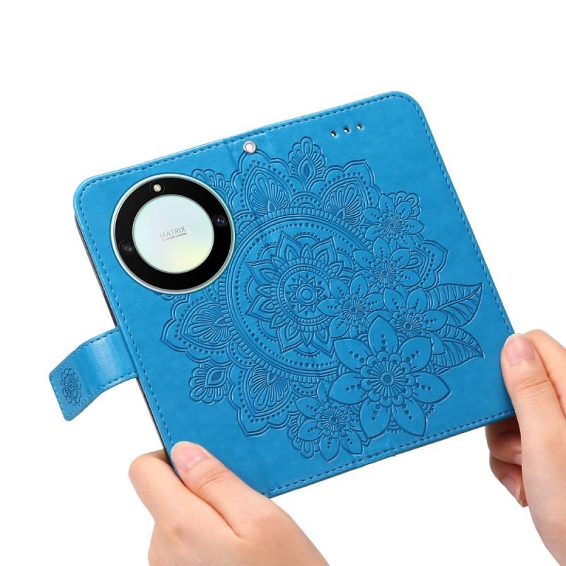 Flip Cover Honor Magic 5 Lite Med Snor Strappy Mandala