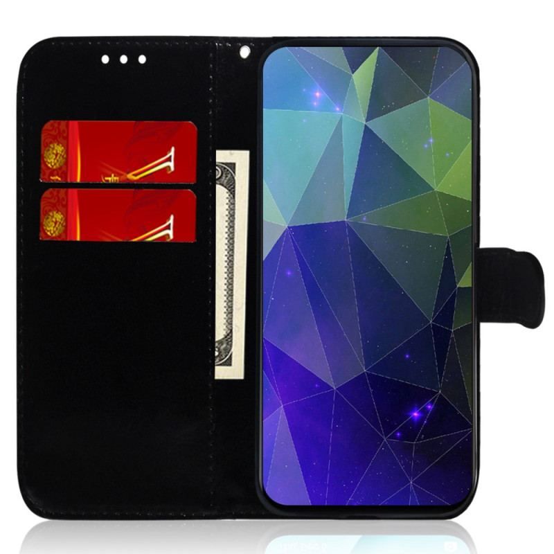 Flip Cover Honor Magic 5 Lite Spejl Og Snor