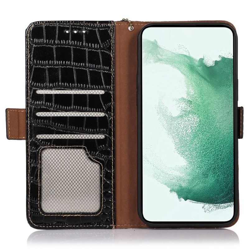 Flip Cover Huawei Mate 50 Pro Crocodile Style Rfid