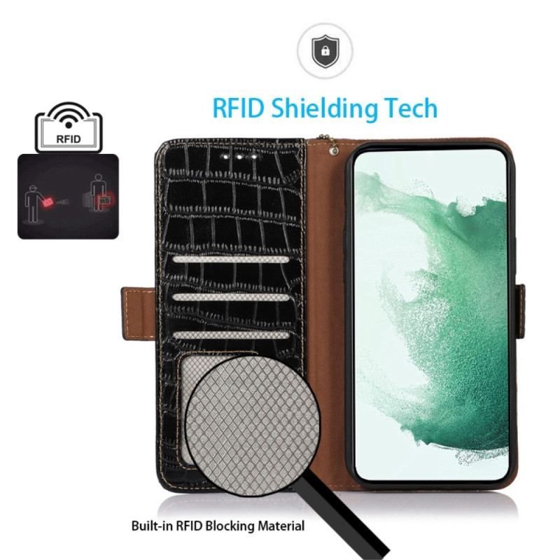 Flip Cover Huawei Mate 50 Pro Crocodile Style Rfid