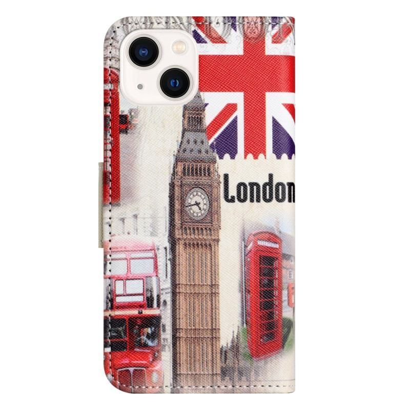 Flip Cover iPhone 15 Plus London Liv