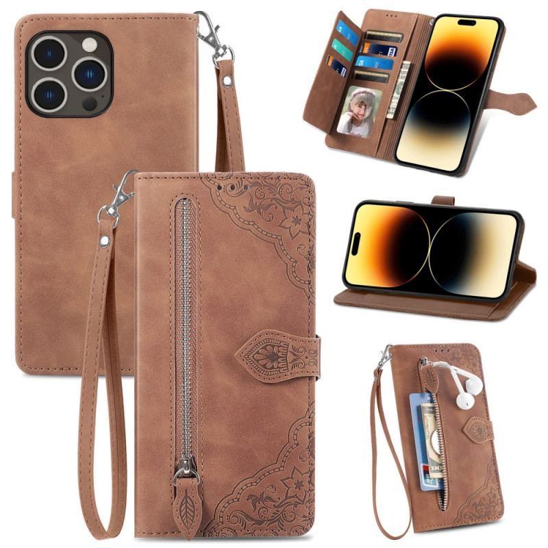 Flip Cover iPhone 15 Pro Punge Etui Optimeret Blonde Tegnebog