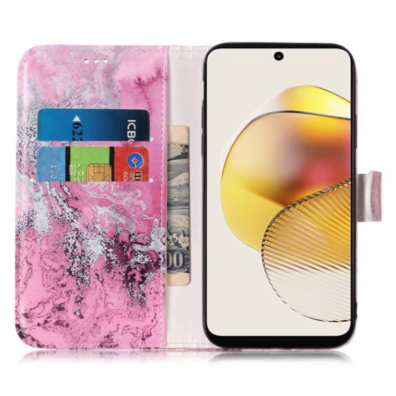 Flip Cover Moto G73 5G Intense Blomster