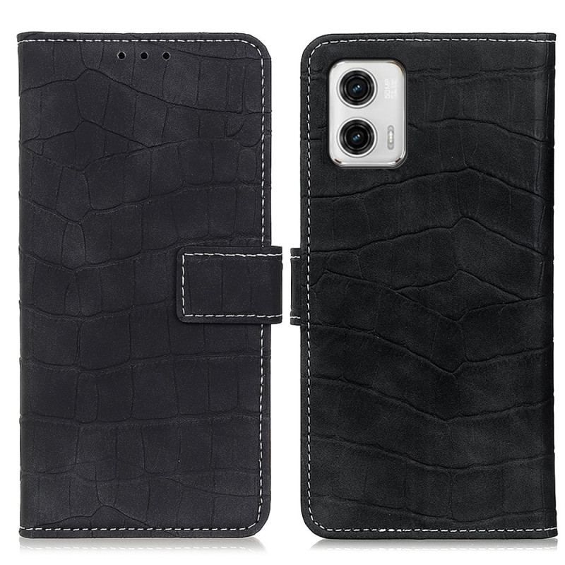 Flip Cover Moto G73 5G Krokodille