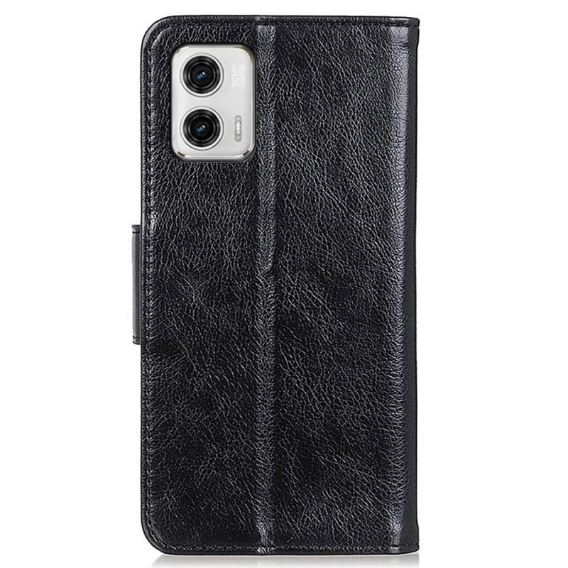 Flip Cover Moto G73 5G Nappa Split Læder