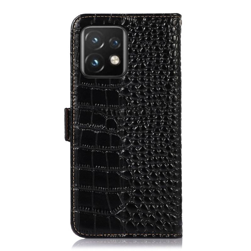 Flip Cover Motorola Edge 40 Pro Crocodile Style Rfid