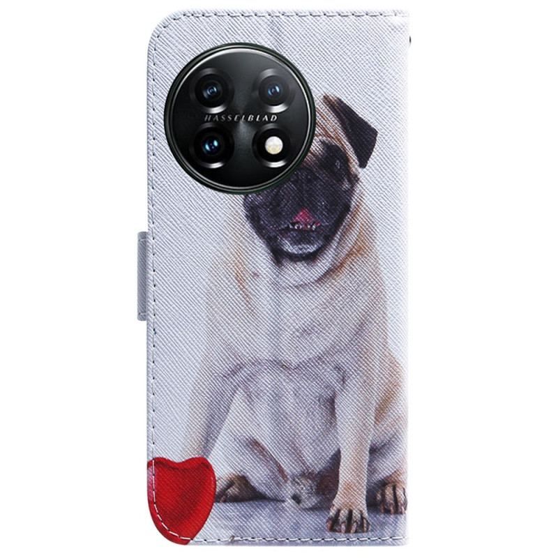 Flip Cover OnePlus 11 5G Mops Hund