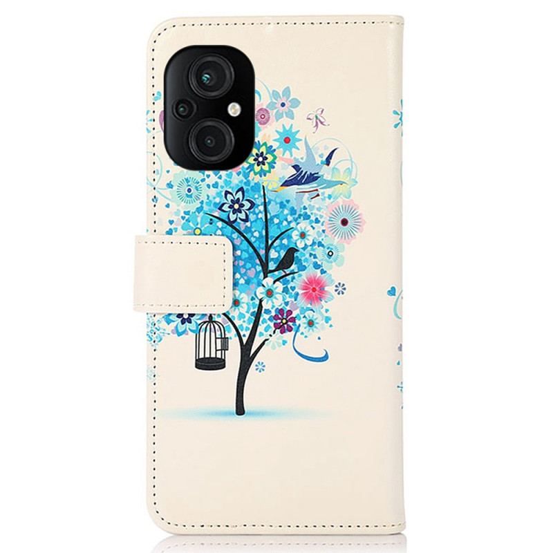 Flip Cover Poco M4 5G Blomstrende Træ