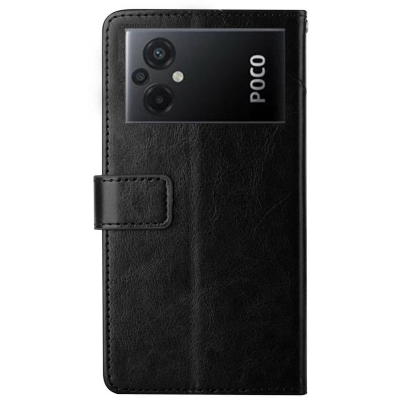 Flip Cover Poco M5 Med Snor Strappy Y Design