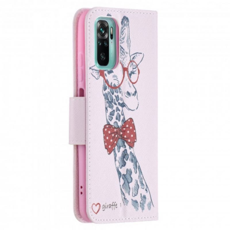 Flip Cover Poco M5s Brainy Giraf