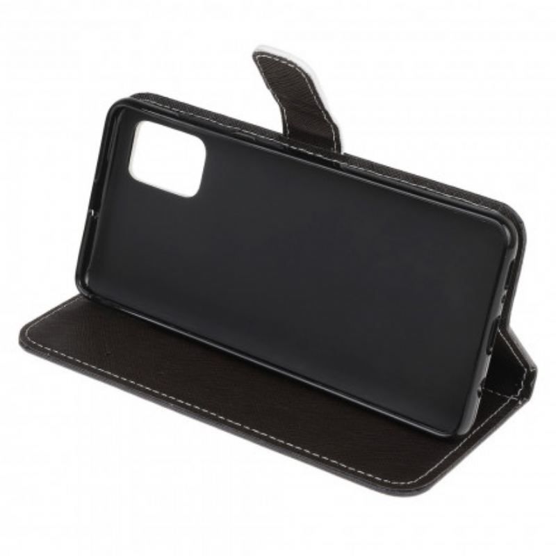 Flip Cover Poco M5s Med Snor Strappy Black Cat Eyes