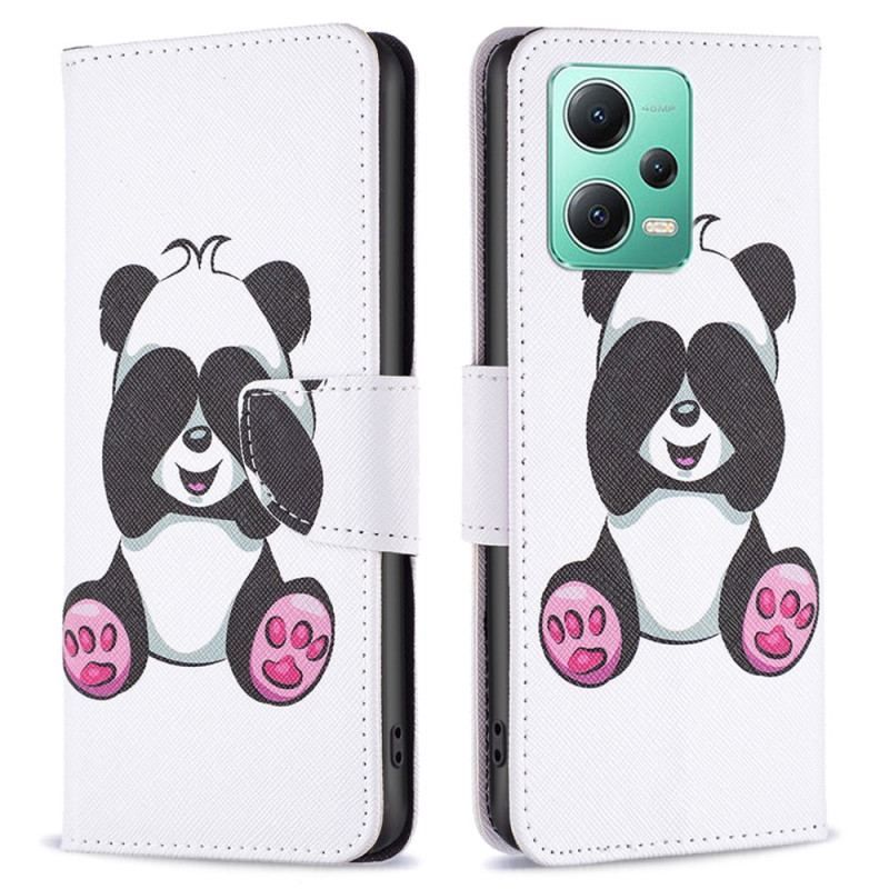 Flip Cover Poco X5 5G Min Panda