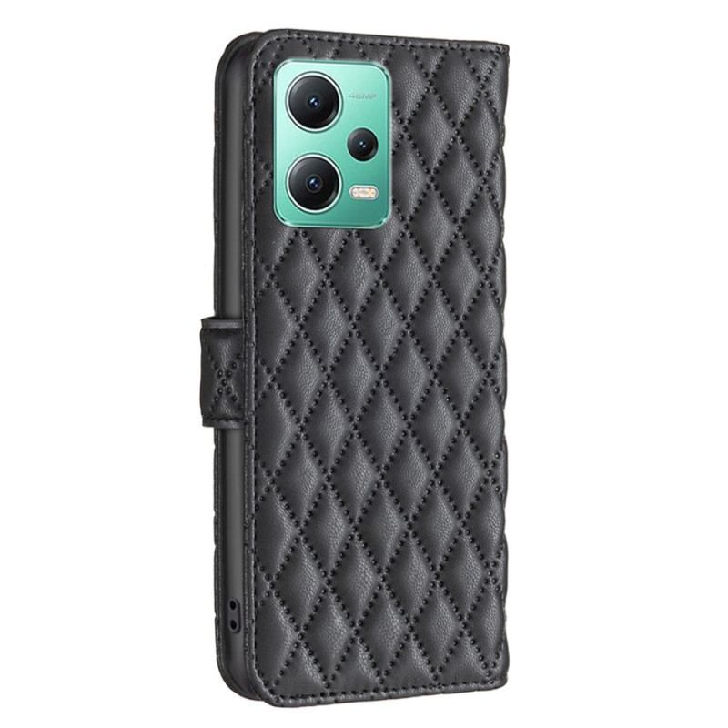 Flip Cover Poco X5 5G Quiltet Binfen Farve