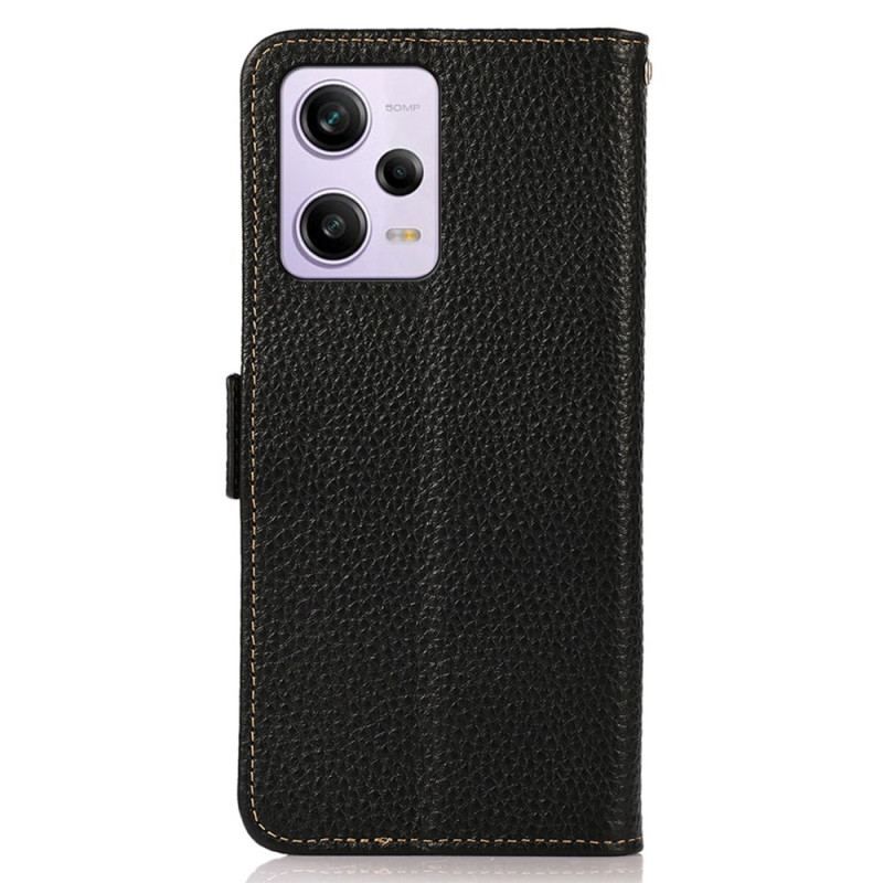 Flip Cover Poco X5 Pro 5G Litchi Læder Khazneh Rfid