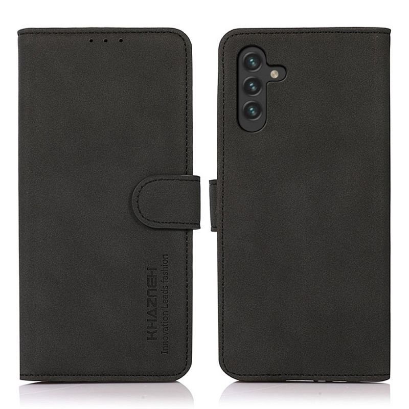 Flip Cover Samsung Galaxy A13 5G / A04s Khazneh Tekstur Lædereffekt