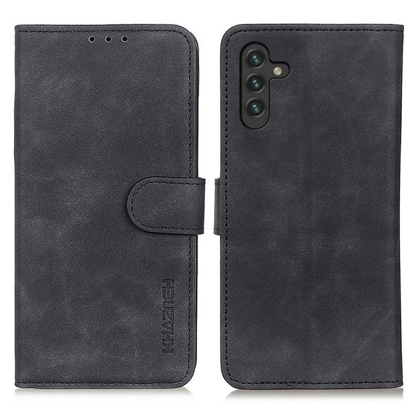 Flip Cover Samsung Galaxy A13 5G / A04s Khazneh Vintage Lædereffekt