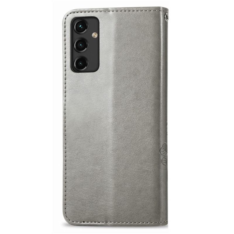 Flip Cover Samsung Galaxy A14 / A14 5G Abstrakte Blomster