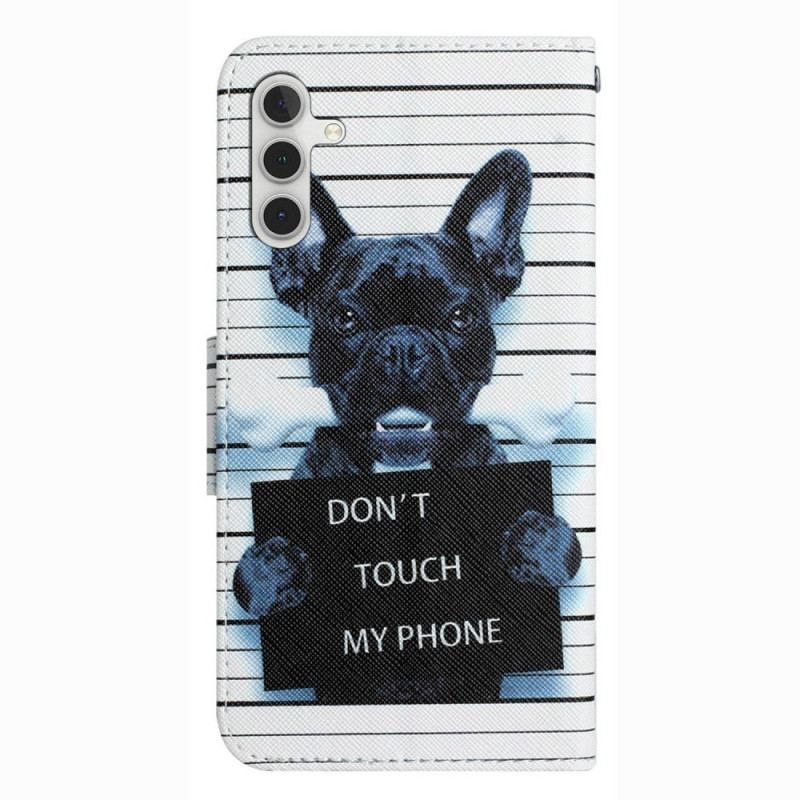 Flip Cover Samsung Galaxy A14 / A14 5G Med Snor Hund Rør Ikke Med Snor