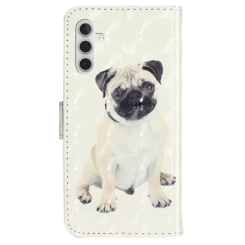 Flip Cover Samsung Galaxy A14 / A14 5G Med Snor Thong Hund