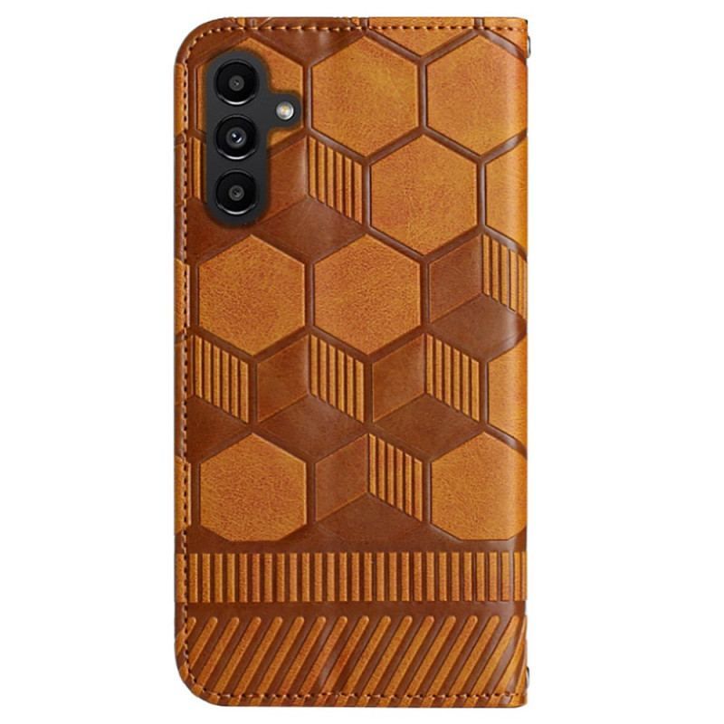 Flip Cover Samsung Galaxy A54 5G Fodboldbold Mønster