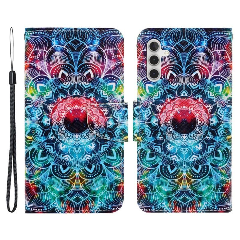 Flip Cover Samsung Galaxy A54 5G Med Snor Strappy Mandala