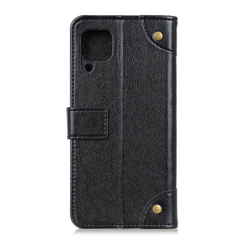 Flip Cover Samsung Galaxy M12 / A12 Antik Nappa Lædereffekt