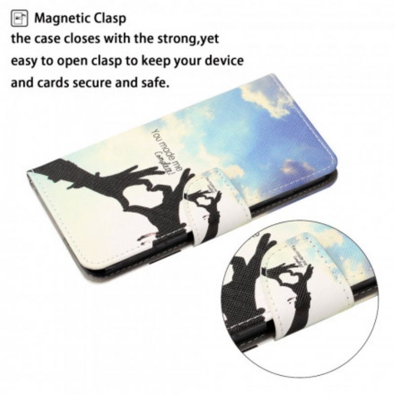 Flip Cover Samsung Galaxy M12 / A12 Komplet Med Snor