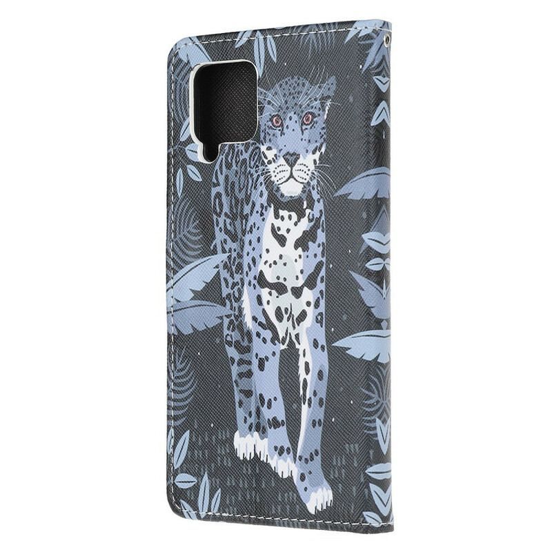 Flip Cover Samsung Galaxy M12 / A12 Med Snor Strappy Leopard