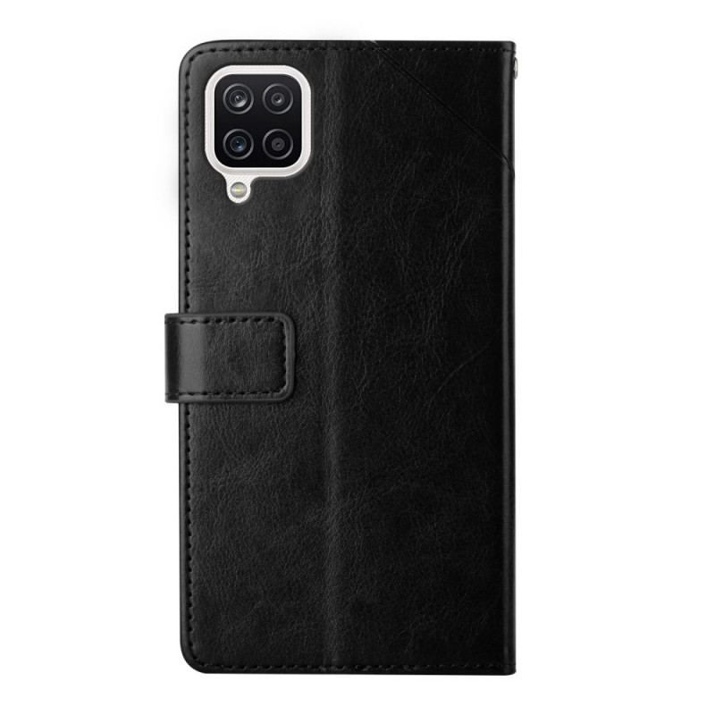 Flip Cover Samsung Galaxy M12 / A12 Stil Læder Geo Y Design