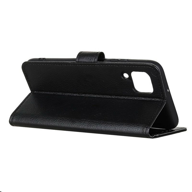 Flip Cover Samsung Galaxy M12 / A12 Traditionelt Litchi