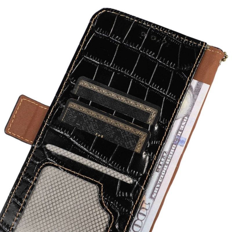 Flip Cover Samsung Galaxy M13 Crocodile Style Rfid